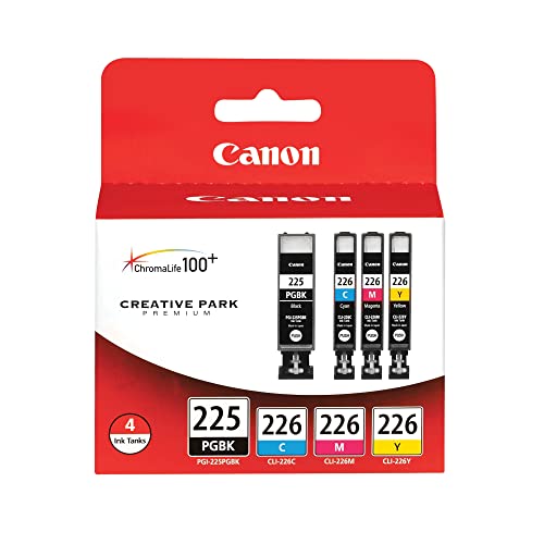 Canon PGI225/CLI226 Color Multi Pack Compatible to iP4820, MG5220, MG5120, MG6120, MG8120, MX882, iX6520, iP4920, MG5320, MG6220, MG8220, MX892