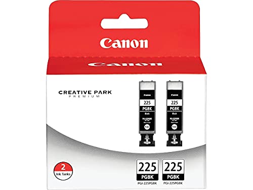 Canon PGI-225 Black Twin Pack Compatible to iP4820, MG5220, MG5120, MG6120, MG8120, MX882, iX6520, iP4920, MG5320, MG6220, MG8220, MX892