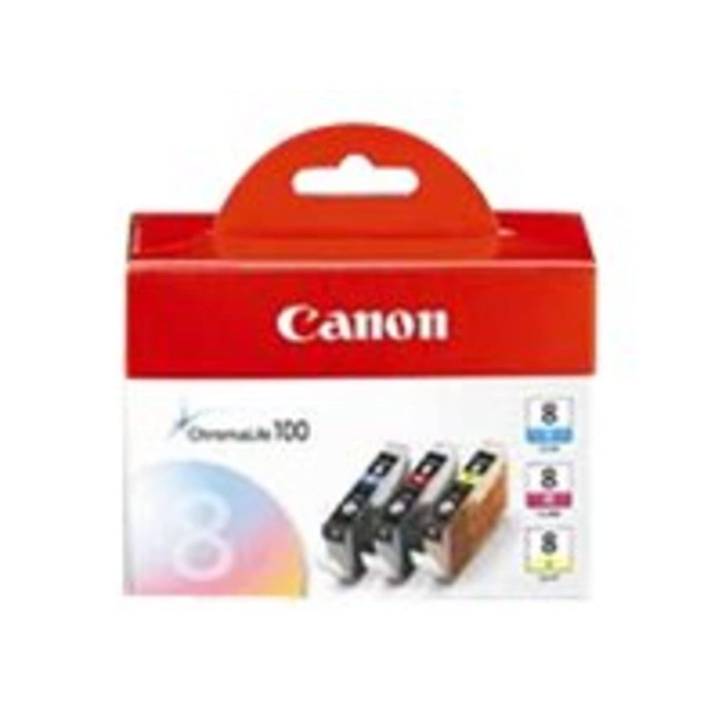 Canon CLI-8 3 Color Ink Tank Compatible to Pro9000, Pro9000 Mark II, iP6700D, iP6600D, iP5200R, iP5200, iP4200, iP4500, iP4300, iP3500 and iP3300,