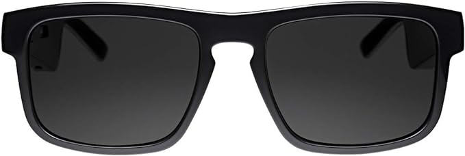 Bose Frames Tenor, Smart Glasses, Bluetooth Audio Sunglasses, with Open Ear Headphones, Rectangular, Black,